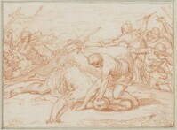 C 043
<br/>
David verslaat Goliath
<br/>
<em>Maratta, Carlo (1625-1713) - atelier van</em>